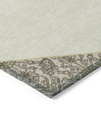 LOOMLAN Rugs Riven Ivory Washable Indoor-Outdoor Rug