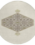 LOOMLAN Rugs Riven Ivory Washable Indoor-Outdoor Rug