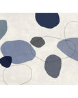 LOOMLAN River Stones Blue I Artwork d Canvas Floating