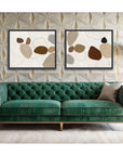 LOOMLAN River Stones VI Artwork d Canvas Floating