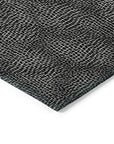 Riyala Black Washable Indoor - Outdoor Rug - LOOMLAN - LOOMLAN Rugs - Outdoor Rugs