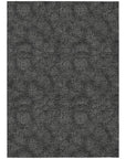 Riyala Black Washable Indoor - Outdoor Rug - LOOMLAN - LOOMLAN Rugs - Outdoor Rugs