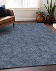 Riyala Blue Washable Indoor - Outdoor Rug - LOOMLAN - LOOMLAN Rugs - Outdoor Rugs