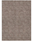 LOOMLAN Rugs Riyala Brown Washable Indoor-Outdoor Rug
