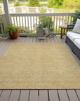 LOOMLAN Rugs Riyala Gold Washable Indoor-Outdoor Rug