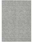 LOOMLAN Rugs Riyala Gray Washable Indoor-Outdoor Rug