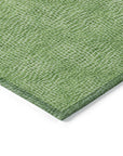 LOOMLAN Rugs Riyala Green Washable Indoor-Outdoor Rug