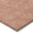 LOOMLAN Rugs Riyala Orange Washable Indoor-Outdoor Rug