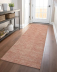 LOOMLAN Rugs Riyala Orange Washable Indoor-Outdoor Rug