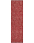 LOOMLAN Rugs Riyala Red Washable Indoor-Outdoor Rug