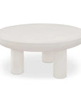 Moe's Home Rocca Cream Concrete Outdoor Coffee Table