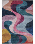 LOOMLAN Rugs Rory Green Washable Indoor-Outdoor Rug