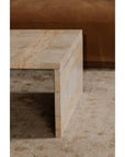 Moe's Home Rosa Rosso Levanto Marble Outdoor Coffee Table