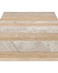 Moe's Home Rosa Rosso Levanto Marble Outdoor Coffee Table