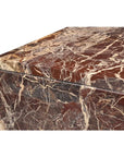 Moe's Home Rosa Rosso Levanto Marble Outdoor Coffee Table