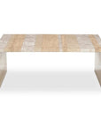 Moe's Home Rosa Rosso Levanto Marble Outdoor Coffee Table