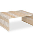 Moe's Home Rosa Rosso Levanto Marble Outdoor Coffee Table