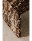 Moe's Home Rosa Rosso Levanto Marble Outdoor Coffee Table