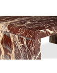 Moe's Home Rosa Rosso Levanto Marble Outdoor Coffee Table