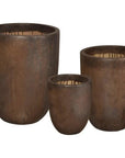 Emissary Round Ceramic Cylinder Planter