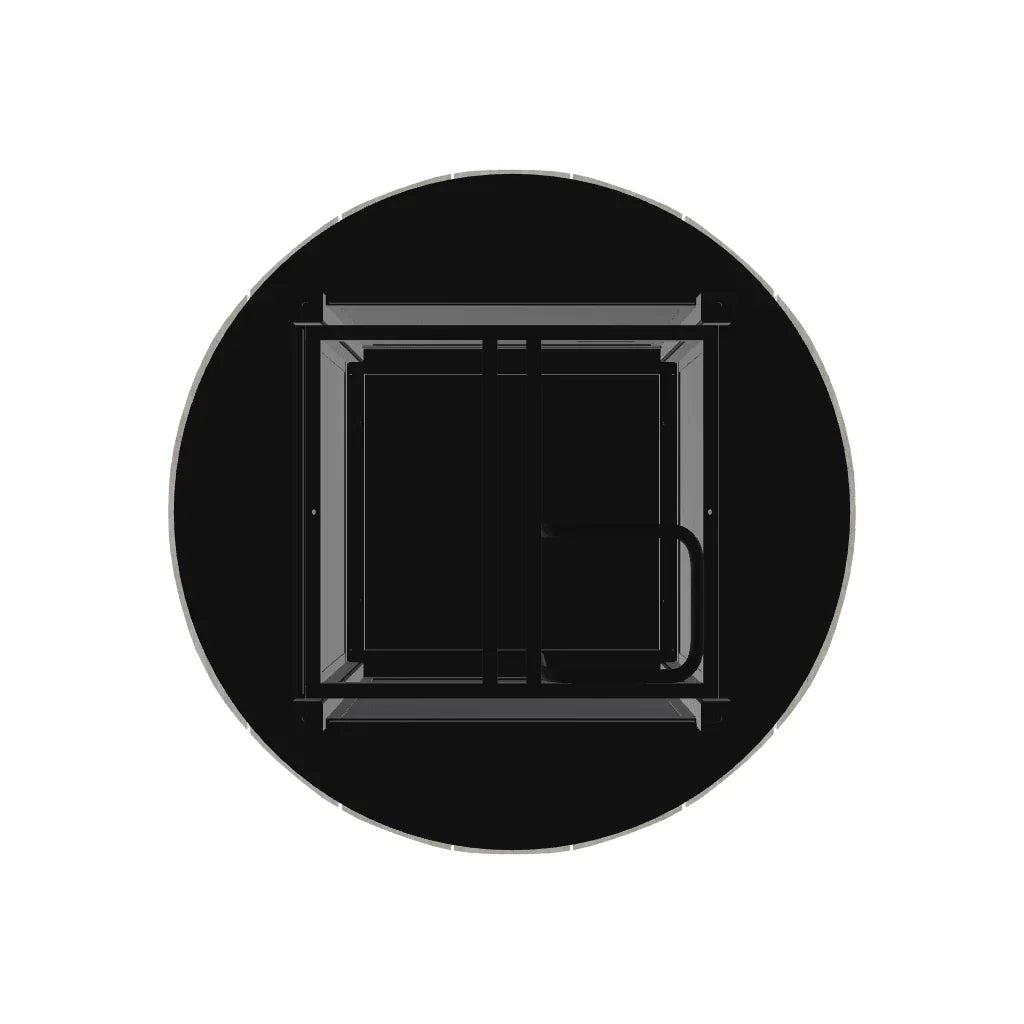 Round Polymer Top Chat Height Fire Table - LOOMLAN - Telescope - Outdoor Fire Tables