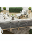 Round Tack Accent Table Slate Gray Concrete - LOOMLAN - Essentials For Living - Outdoor Side Tables