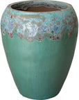 Emissary Round Textured Glaze Ceramic Planter