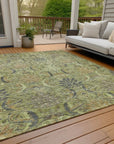 LOOMLAN Rugs Rustica Aloe Washable Indoor-Outdoor Rug