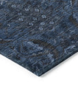 LOOMLAN Rugs Rustica Blue Washable Indoor-Outdoor Rug
