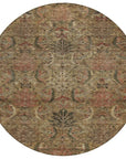 LOOMLAN Rugs Rustica Brown Washable Indoor-Outdoor Rug