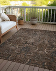 LOOMLAN Rugs Rustica Fudge Washable Indoor-Outdoor Rug