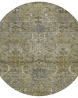 LOOMLAN Rugs Rustica Taupe Washable Indoor-Outdoor Rug
