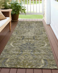 LOOMLAN Rugs Rustica Taupe Washable Indoor-Outdoor Rug