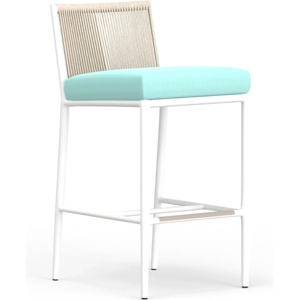 Sabbia Sunbrella Outdoor Bar Stool - LOOMLAN - Sunset West - Outdoor Bar Stools