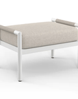 Sabbia Weather - Resistant Outdoor Ottoman - LOOMLAN - Sunset West - Outdoor Ottomans