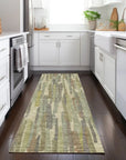 LOOMLAN Rugs Saharae Green Washable Indoor-Outdoor Rug