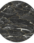 LOOMLAN Rugs Sahari Black Washable Indoor-Outdoor Rug