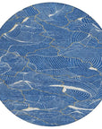 LOOMLAN Rugs Sahari Blue Washable Indoor-Outdoor Rug