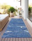 LOOMLAN Rugs Sahari Blue Washable Indoor-Outdoor Rug