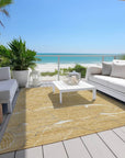 LOOMLAN Rugs Sahari Gold Washable Indoor-Outdoor Rug