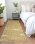 LOOMLAN Rugs Sahari Gold Washable Indoor-Outdoor Rug