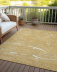 LOOMLAN Rugs Sahari Gold Washable Indoor-Outdoor Rug