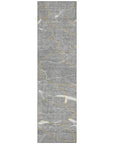 LOOMLAN Rugs Sahari Gray Washable Indoor-Outdoor Rug
