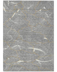LOOMLAN Rugs Sahari Gray Washable Indoor-Outdoor Rug