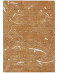 LOOMLAN Rugs Sahari Orange Washable Indoor-Outdoor Rug