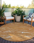 LOOMLAN Rugs Sahari Orange Washable Indoor-Outdoor Rug
