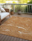 LOOMLAN Rugs Sahari Orange Washable Indoor-Outdoor Rug