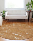LOOMLAN Rugs Sahari Orange Washable Indoor-Outdoor Rug