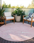 LOOMLAN Rugs Sahari Pink Washable Indoor-Outdoor Rug