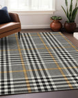 LOOMLAN Rugs Samira Black Washable Indoor-Outdoor Rug